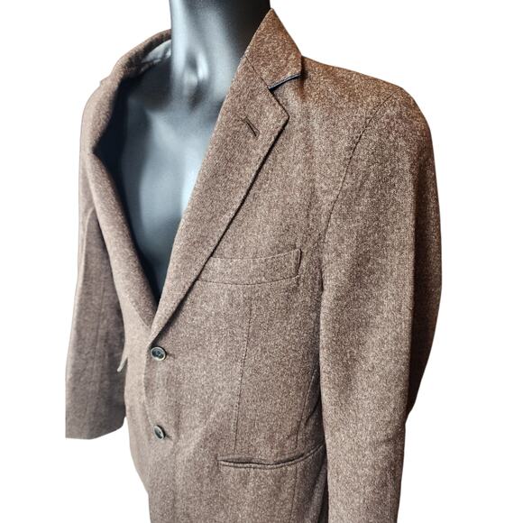 Scott James Blazer Mens Small 38 Wool Two Button Jacket Sport Coat Classic Tweed - Picture 1 of 16